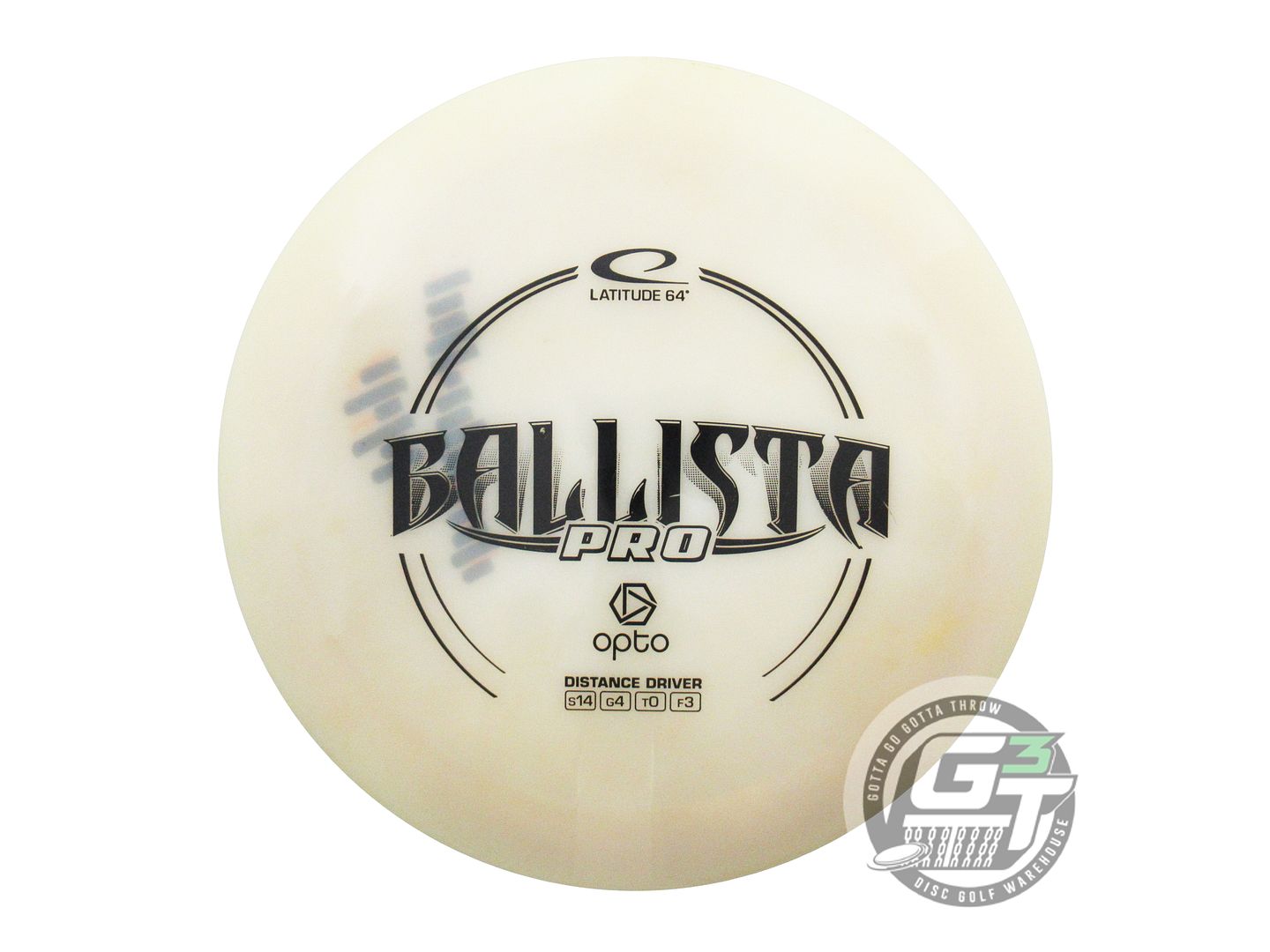 USED Latitude 64 Opto Ballista Pro 168g White Black Stamp Distance Driver Disc
