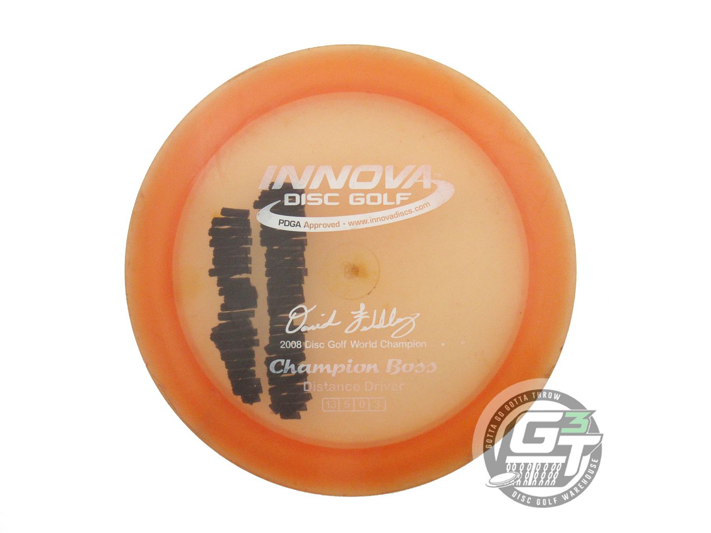 USED Innova Champion Boss 172g Peach White Stamp Distance Driver Golf Disc