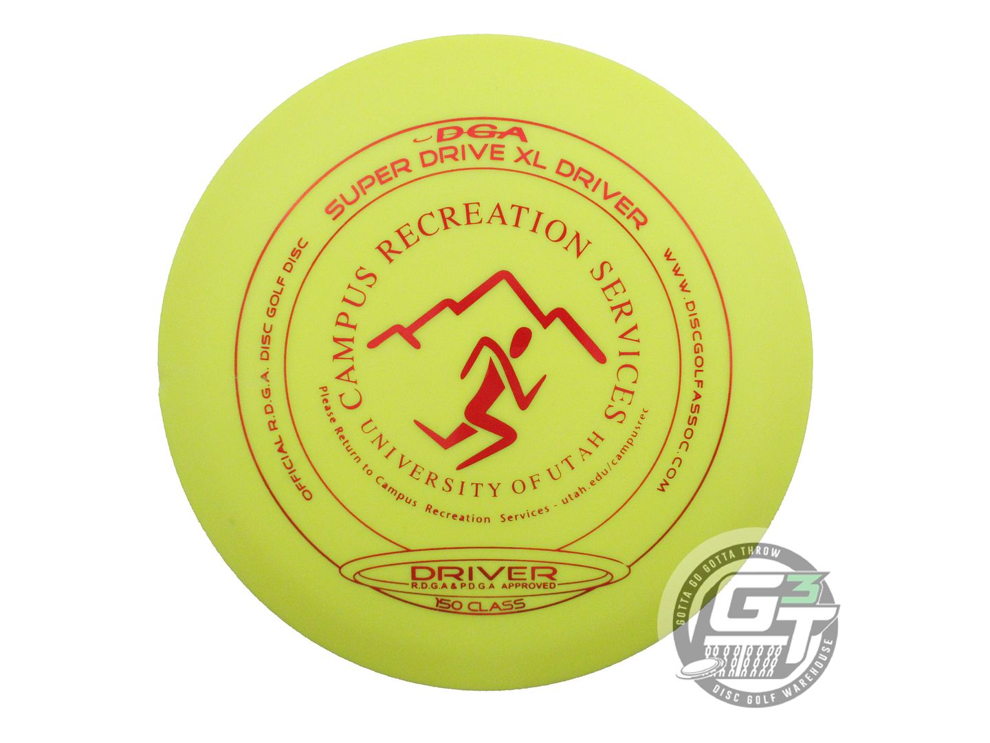 USED DGA D-Line Superdrive XL 148g Yellow Red Foil OOP Fairway Driver Golf Disc