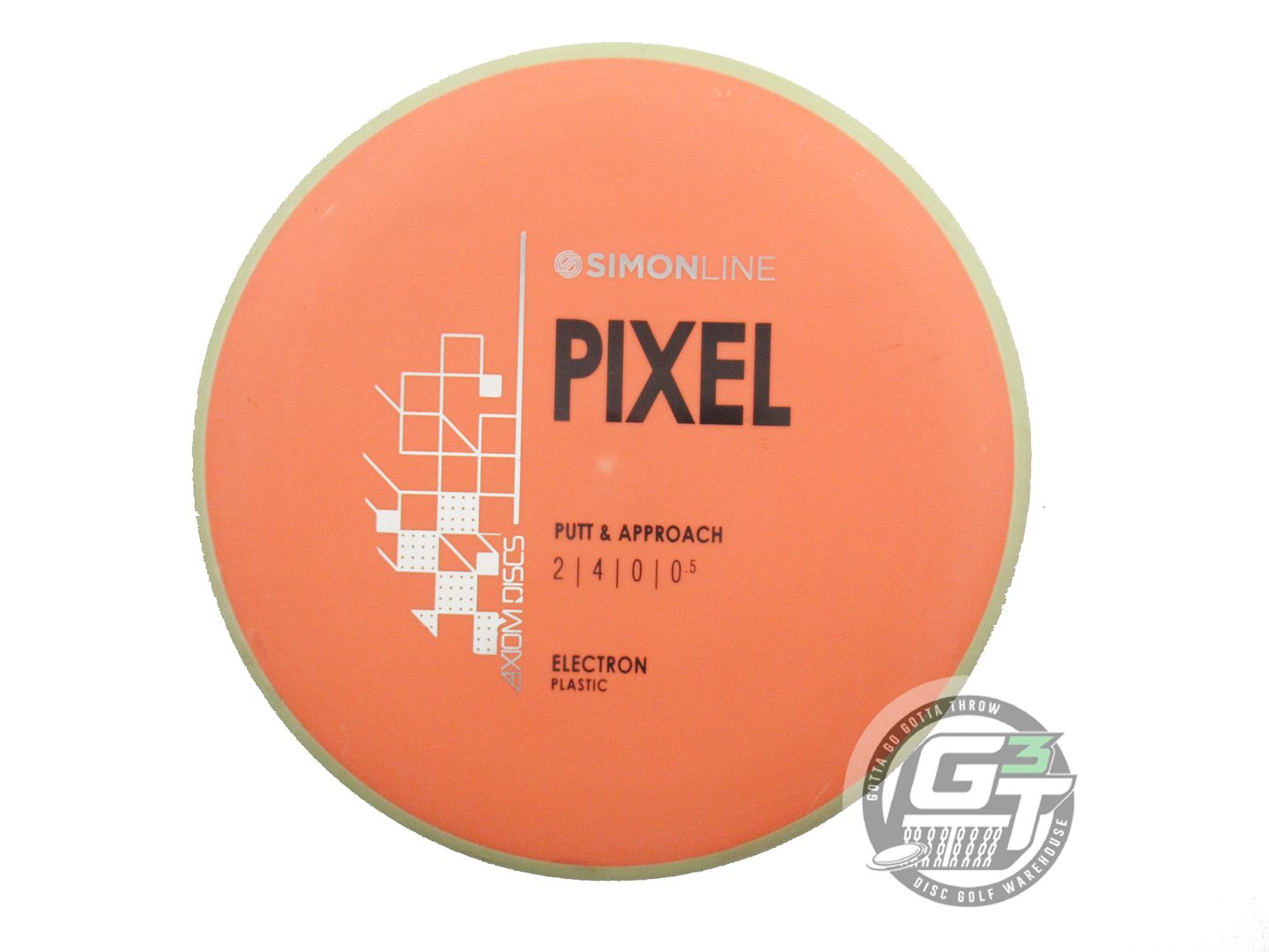 USED Axiom Discs [LIZOTTE] Electron Pixel 171g Orange Lime Rim Putter Golf Disc