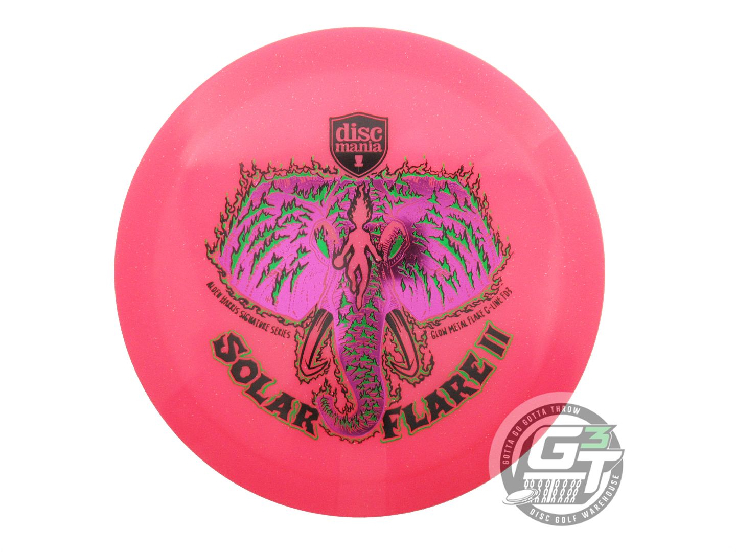 Discmania Limited Edition 2025 Signature Alden Harris Solar Flare II Glow Metal Flake C-Line FD3 Fairway Driver Golf Disc (Individually Listed)