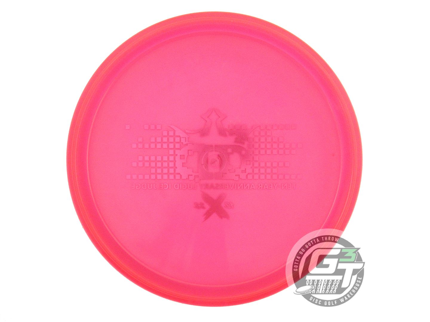 USED Dynamic Discs [10 YEAR] Lucid Ice Judge 175g Red Purple Foil Putter Disc
