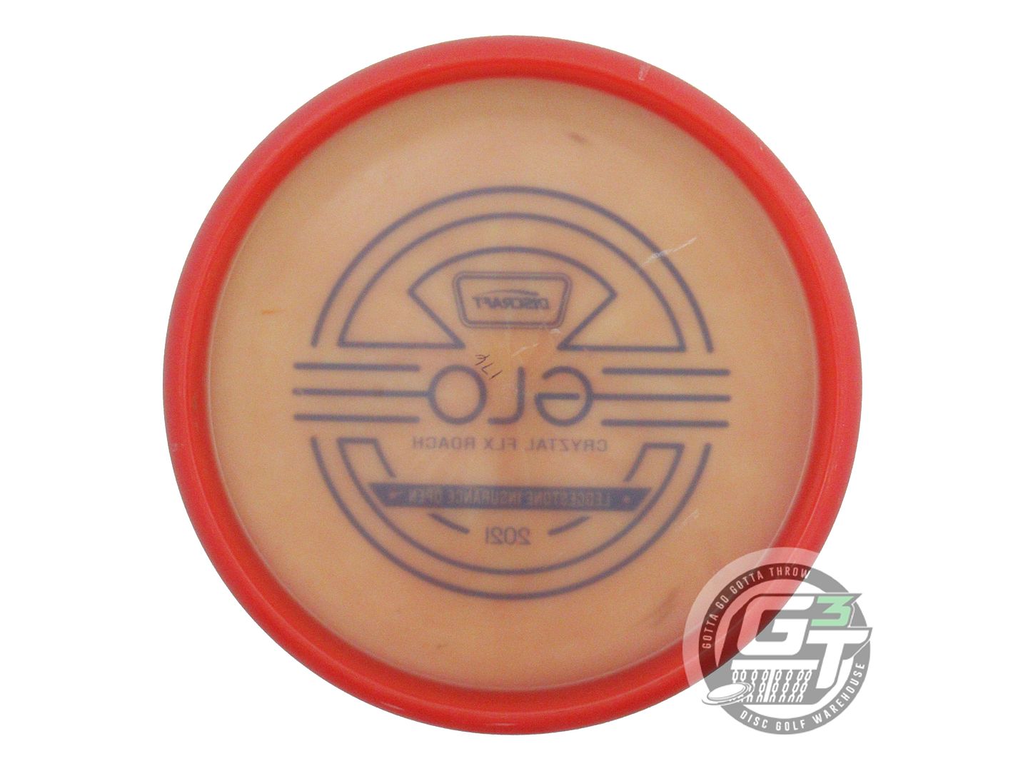 USED Discraft [LEDGESTONE] CryZtal FLX Roach 176g Red Blue Stamp Putter Disc