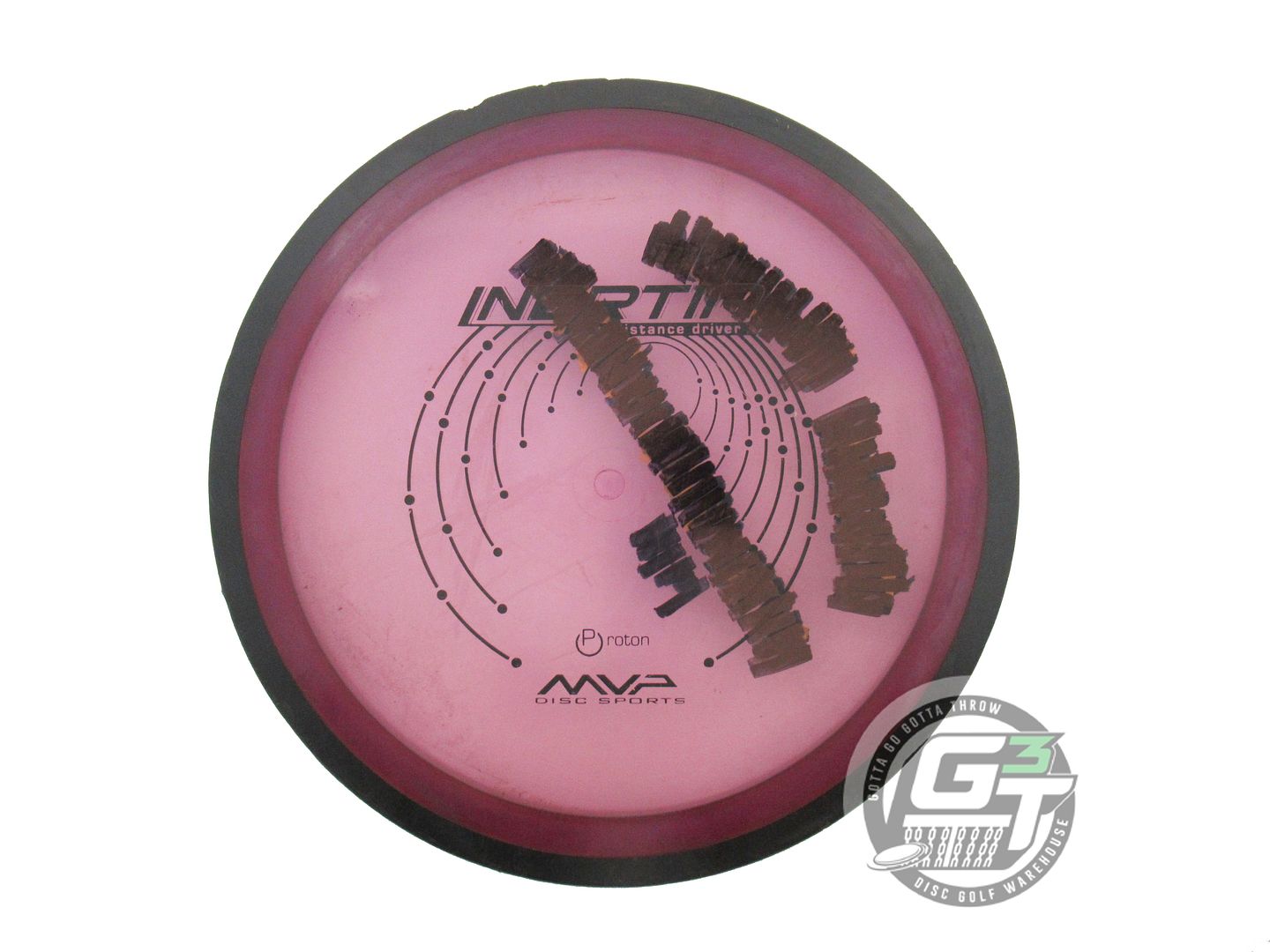 USED MVP Disc Sports Proton Inertia 173g Purple RIM GOUGE Distance Driver Disc