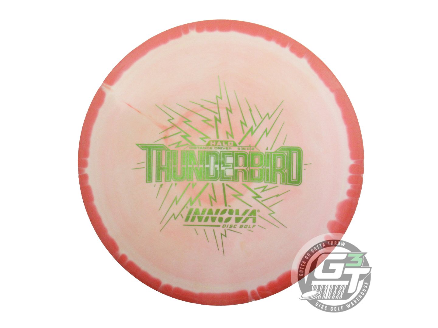 USED Innova Halo Star Thunderbird 175g Red-White Distance Driver Golf Disc