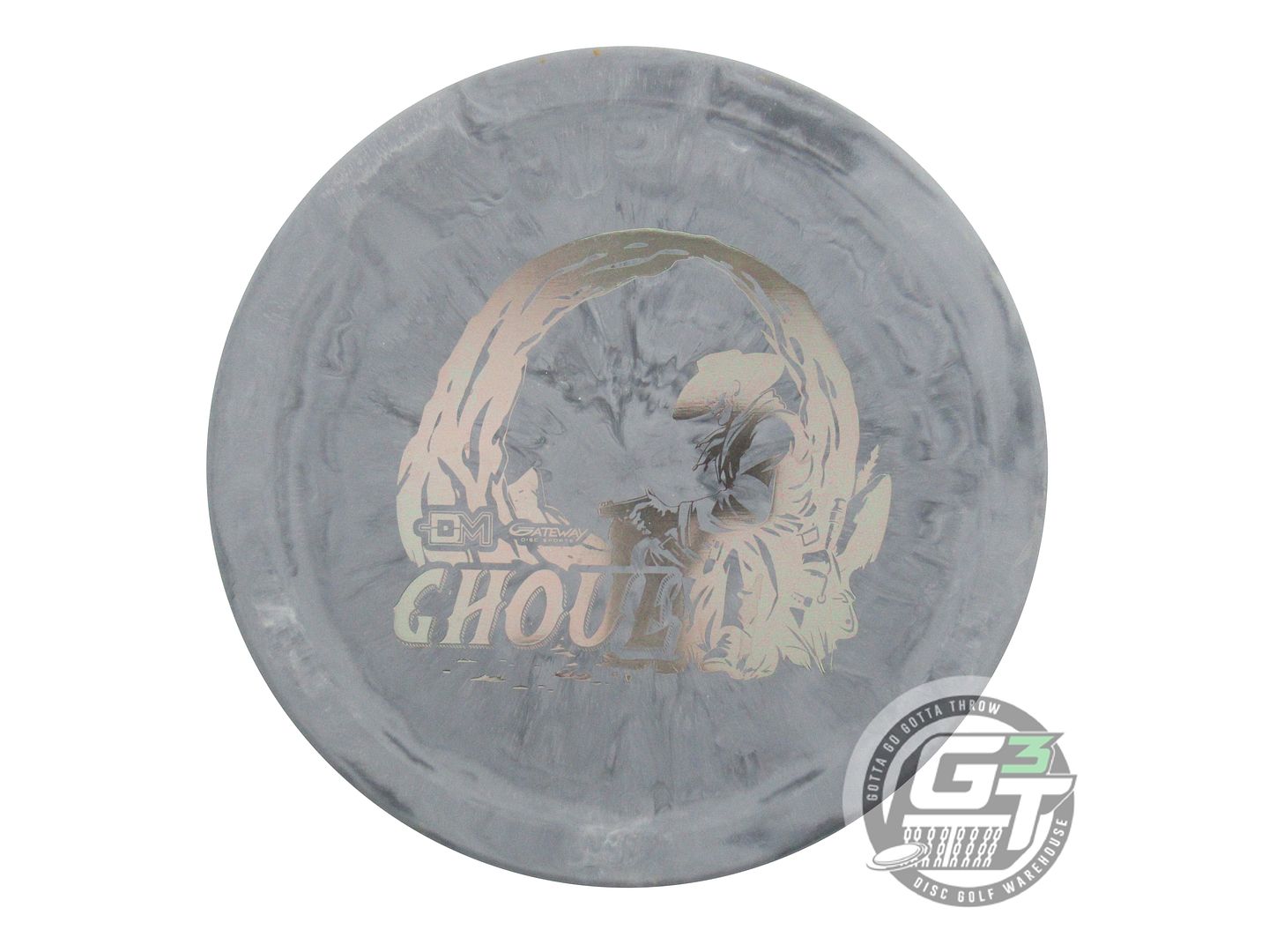 NOS Gateway Lunar Ghoul 174g Gray Gray Foil Putter Golf Disc