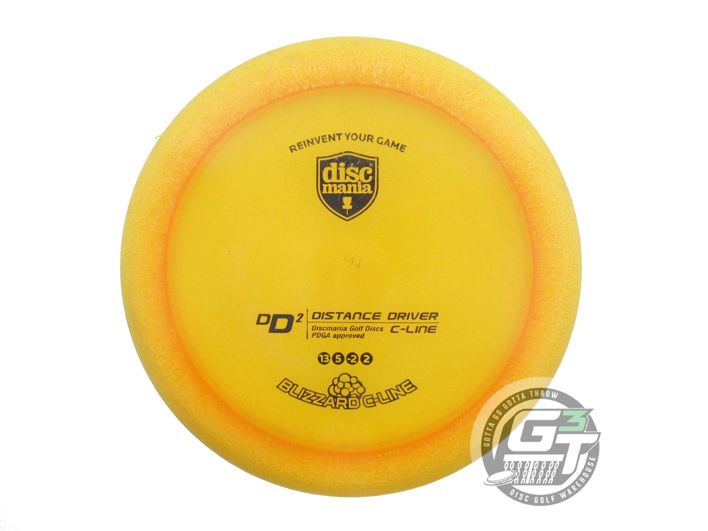 USED DiscMania Blizzard C-Line DD2 147g Marigold Black Stamp OOP Driver Disc
