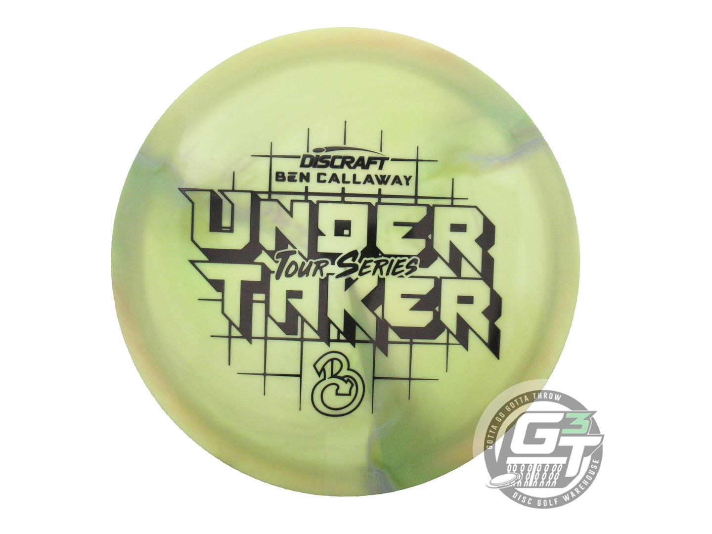 NOS Discraft [CALLAWAY] Swirl ESP Undertaker 176g Lime-Green Driver Golf Disc