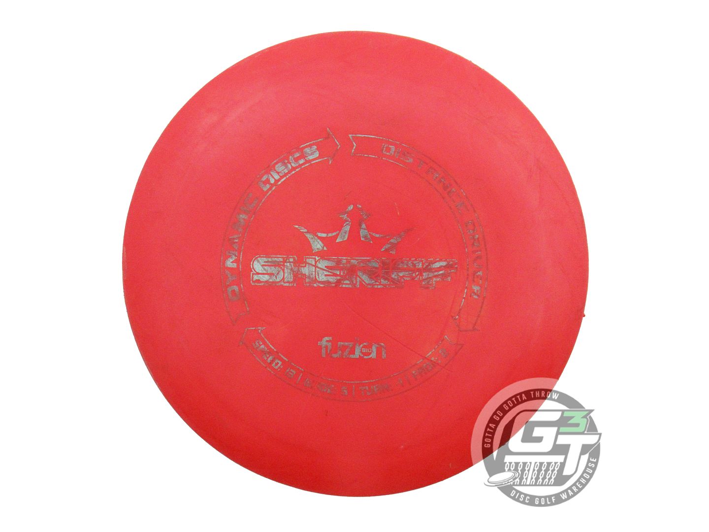 USED Dynamic Discs BioFuzion Sheriff 169g Red Silver Stamp Distance Driver Disc