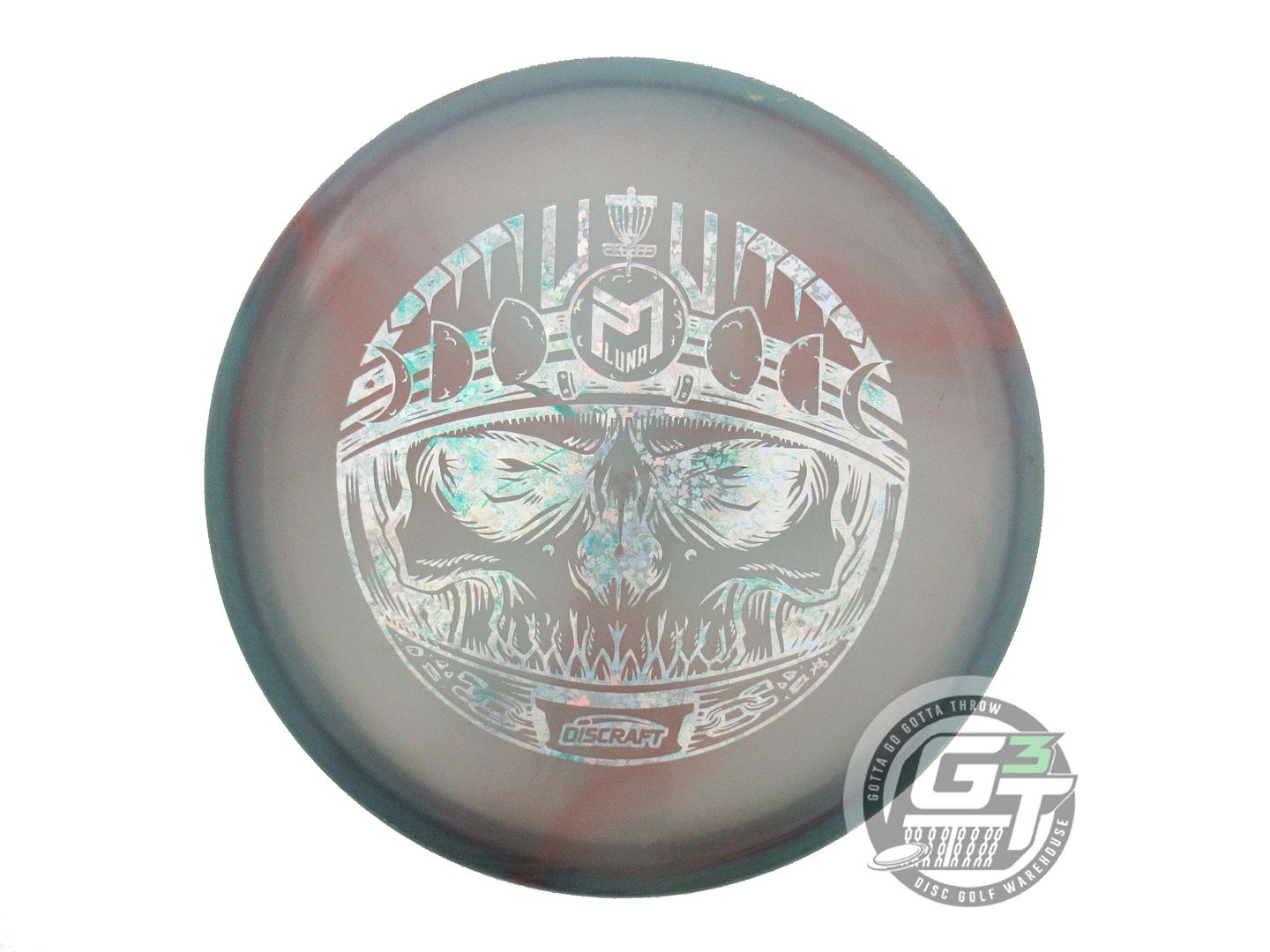 USED Discraft [McBETH] Z Swirl Luna 174g Gray-Green Shamrock Foil Putter Disc