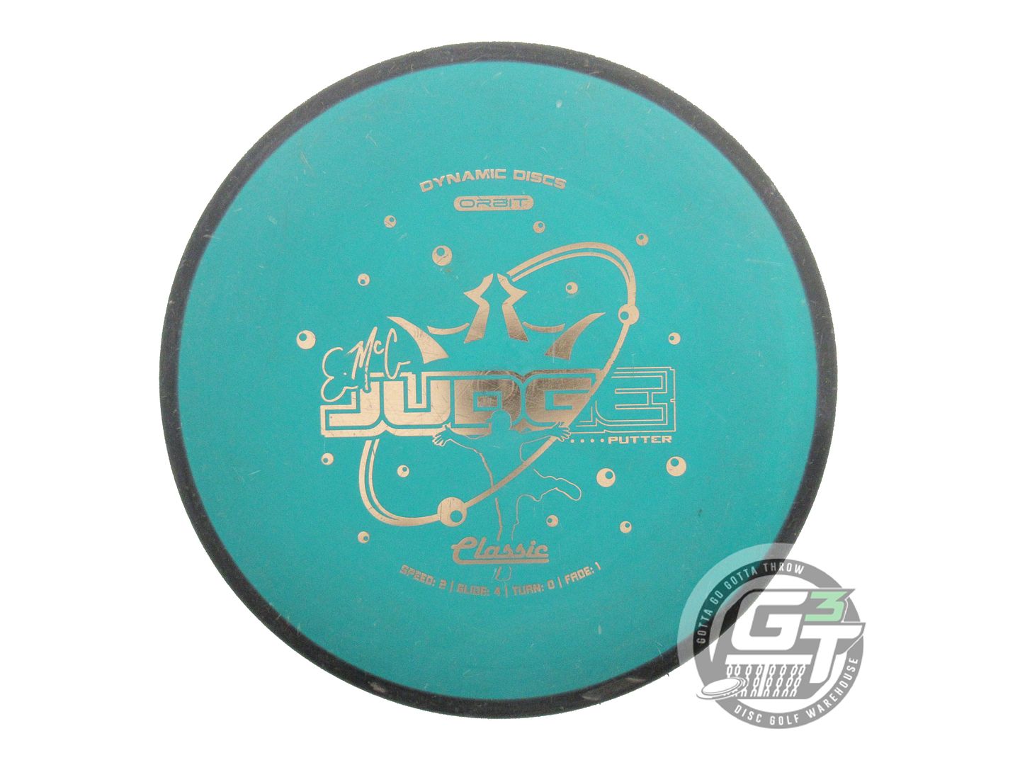 USED Dynamic Discs Classic Orbit EMAC Judge 173g Black-Green Putter Golf Disc