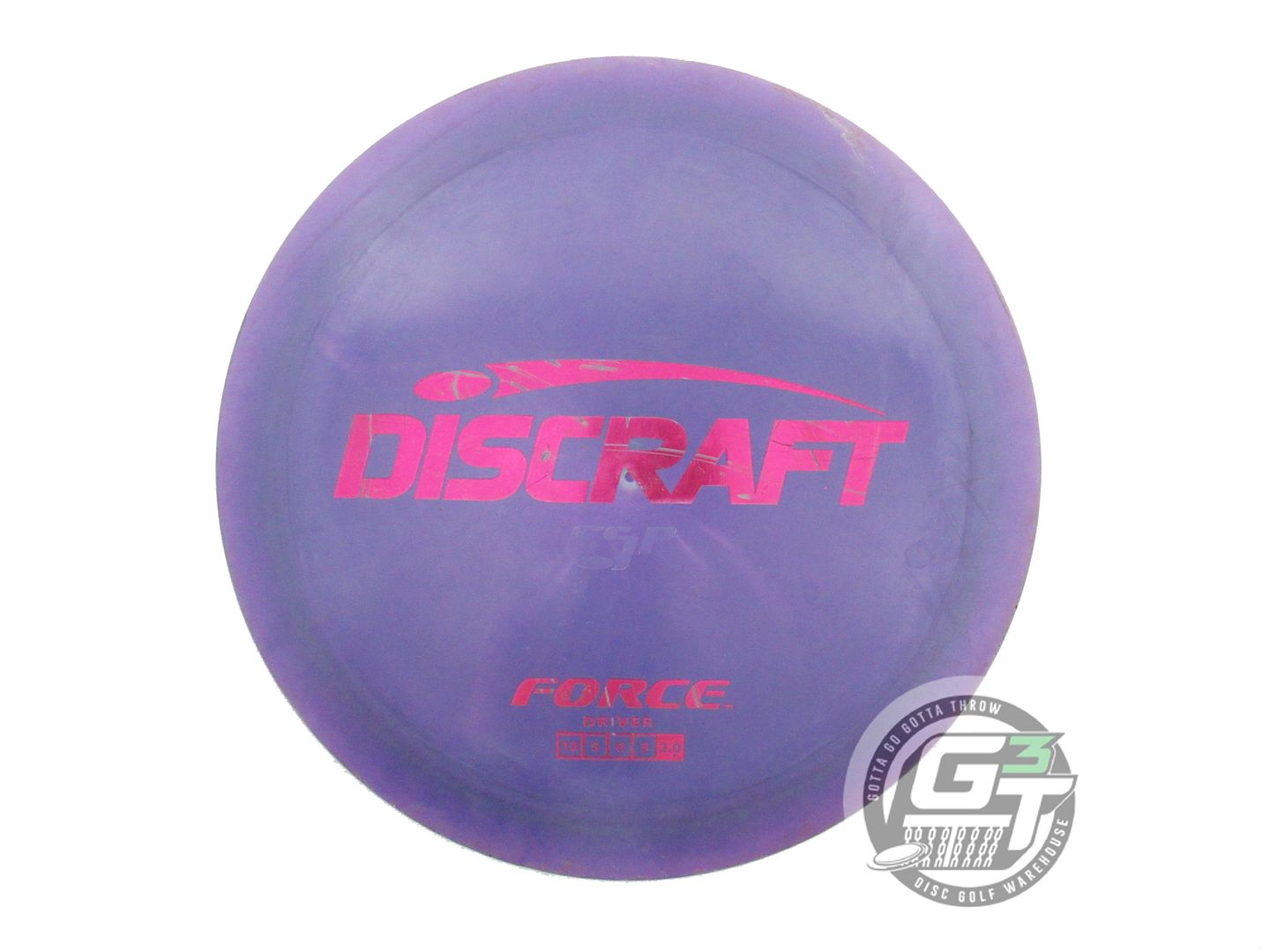 USED Discraft ESP Force 175g Purple Magenta Foil Distance Driver Golf Disc