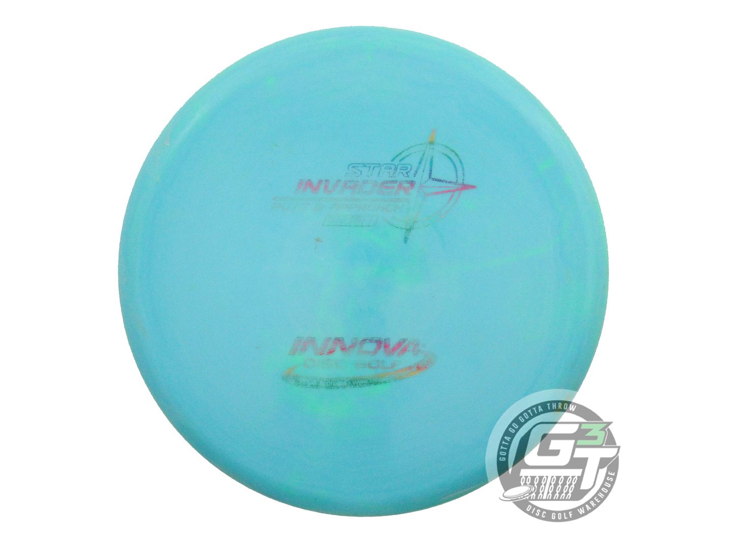 USED Innova Star Invader 173g Teal Rainbow Foil Putter Golf Disc
