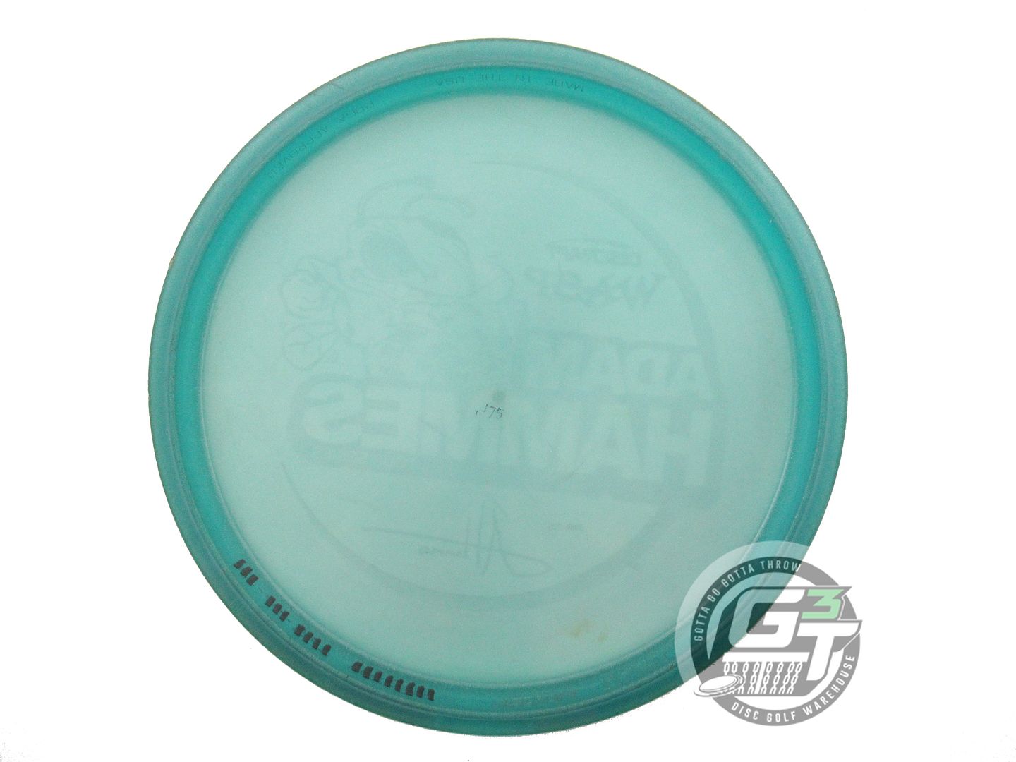 USED Discraft [HAMMES] Metallic Z Wasp 176g Teal Wiped Stamp Midrange Golf Disc