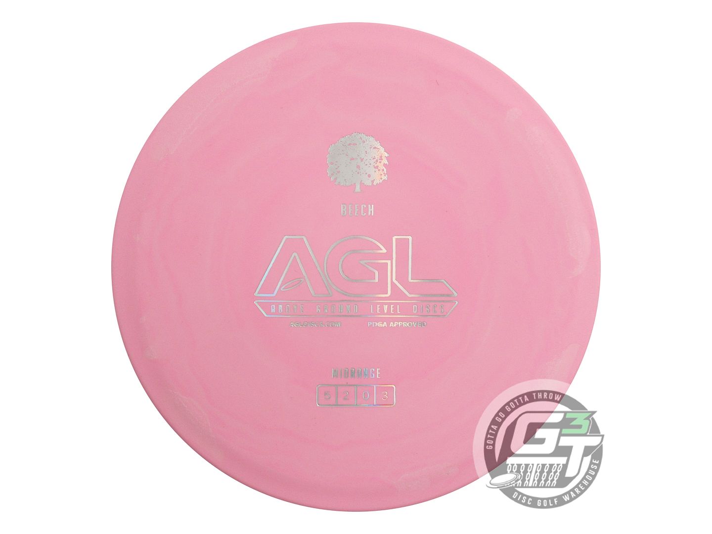 Above Ground Level Woodland Beech Midrange Golf Disc (Individually Listed)