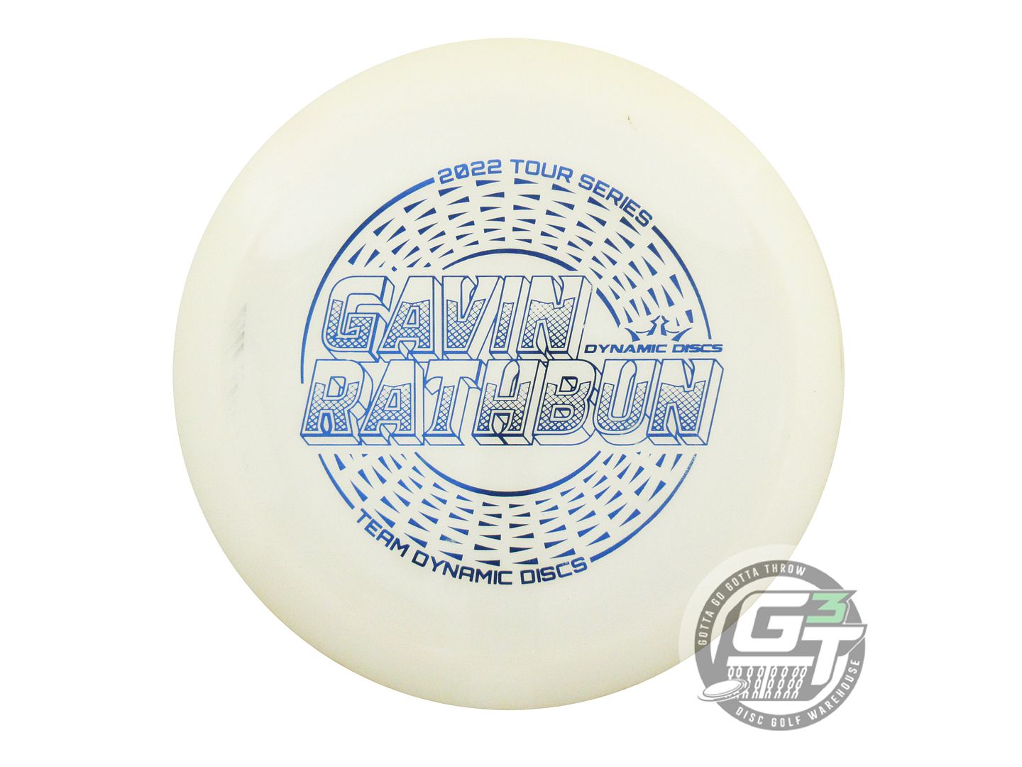 USED Dynamic Discs [RATHBUN] Hybrid-X Felon 173g White Blue Foil Driver Disc
