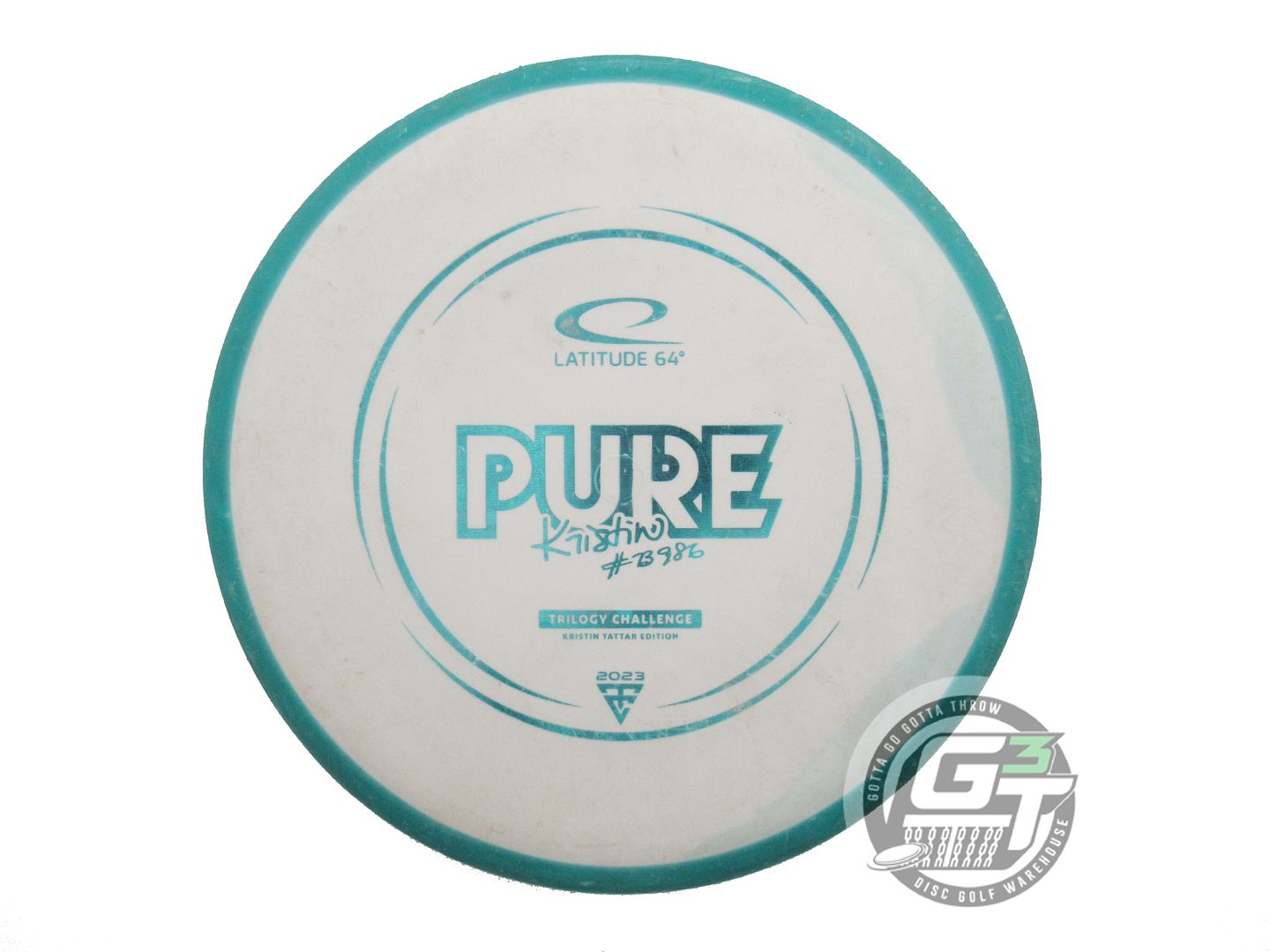 USED Latitude 64 [TATTAR] Zero Medium Orbit Pure 174g Green-White Putter Disc