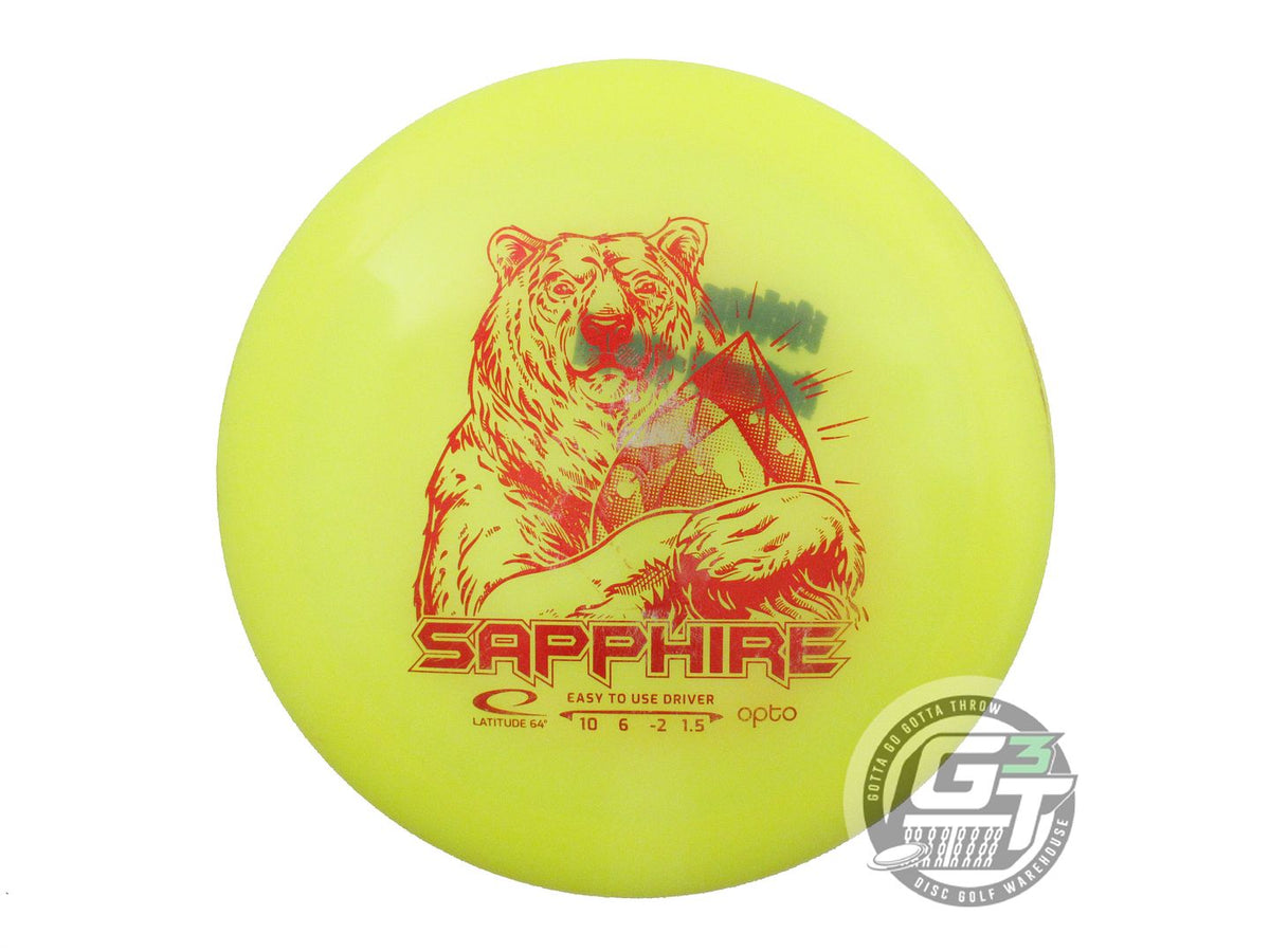 USED Latitude 64 Opto Sapphire 158g Yellow Red Foil Distance Driver Golf Disc
