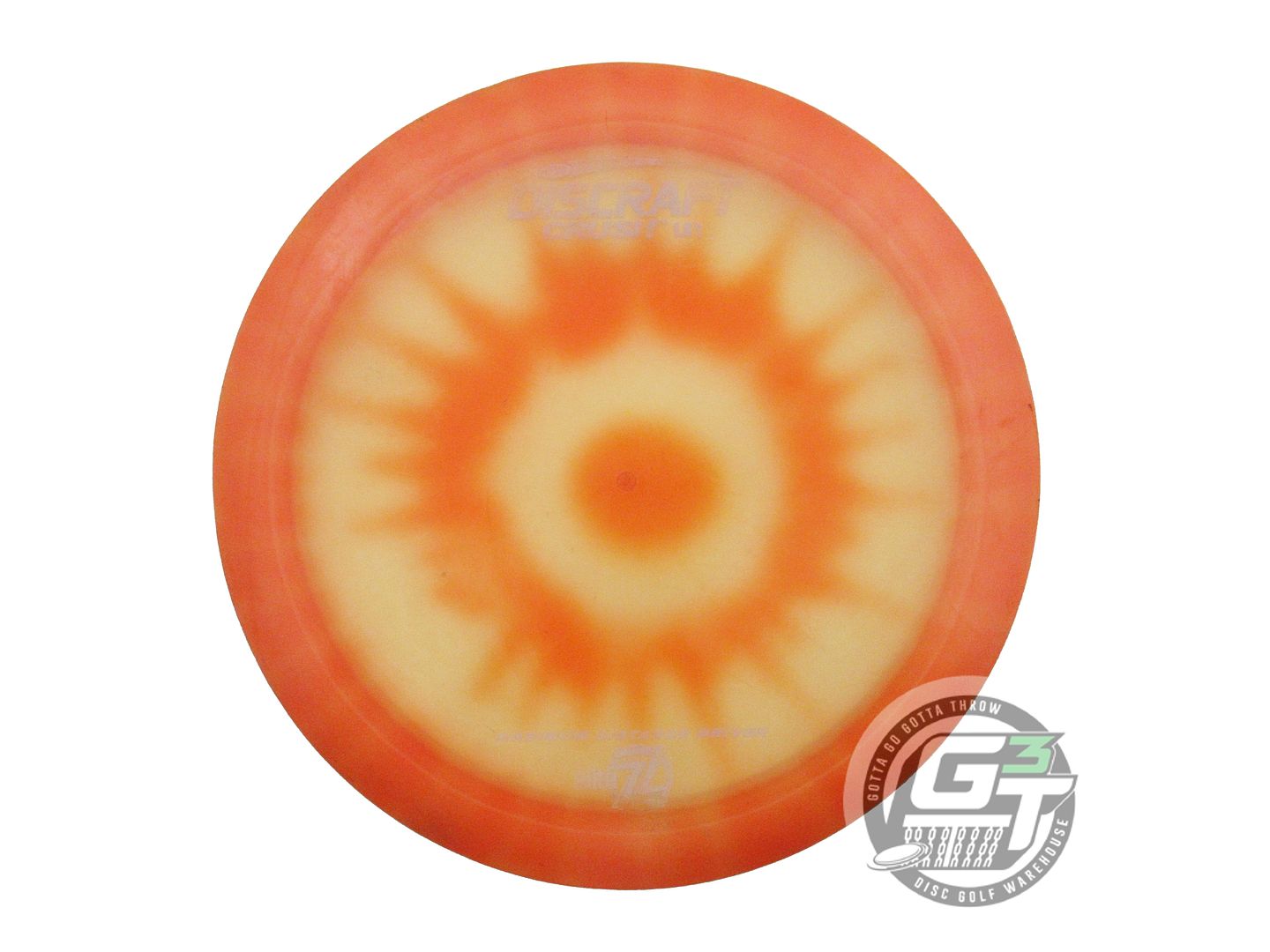 USED Discraft FlyDye Z Crush 175g Orange Burst Distance Driver Golf Disc