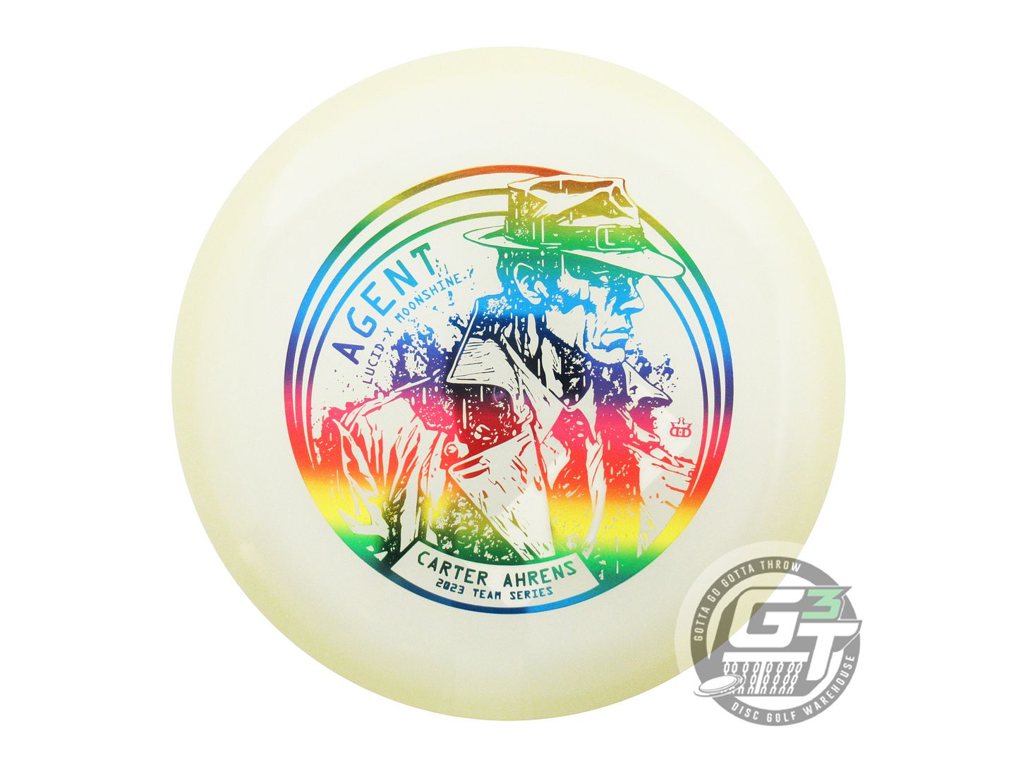 Dynamic Discs Limited Edition 2023 Team Series Carter Ahrens Moonshine Glow Lucid-X Agent Putter Golf Disc (Individually Listed)