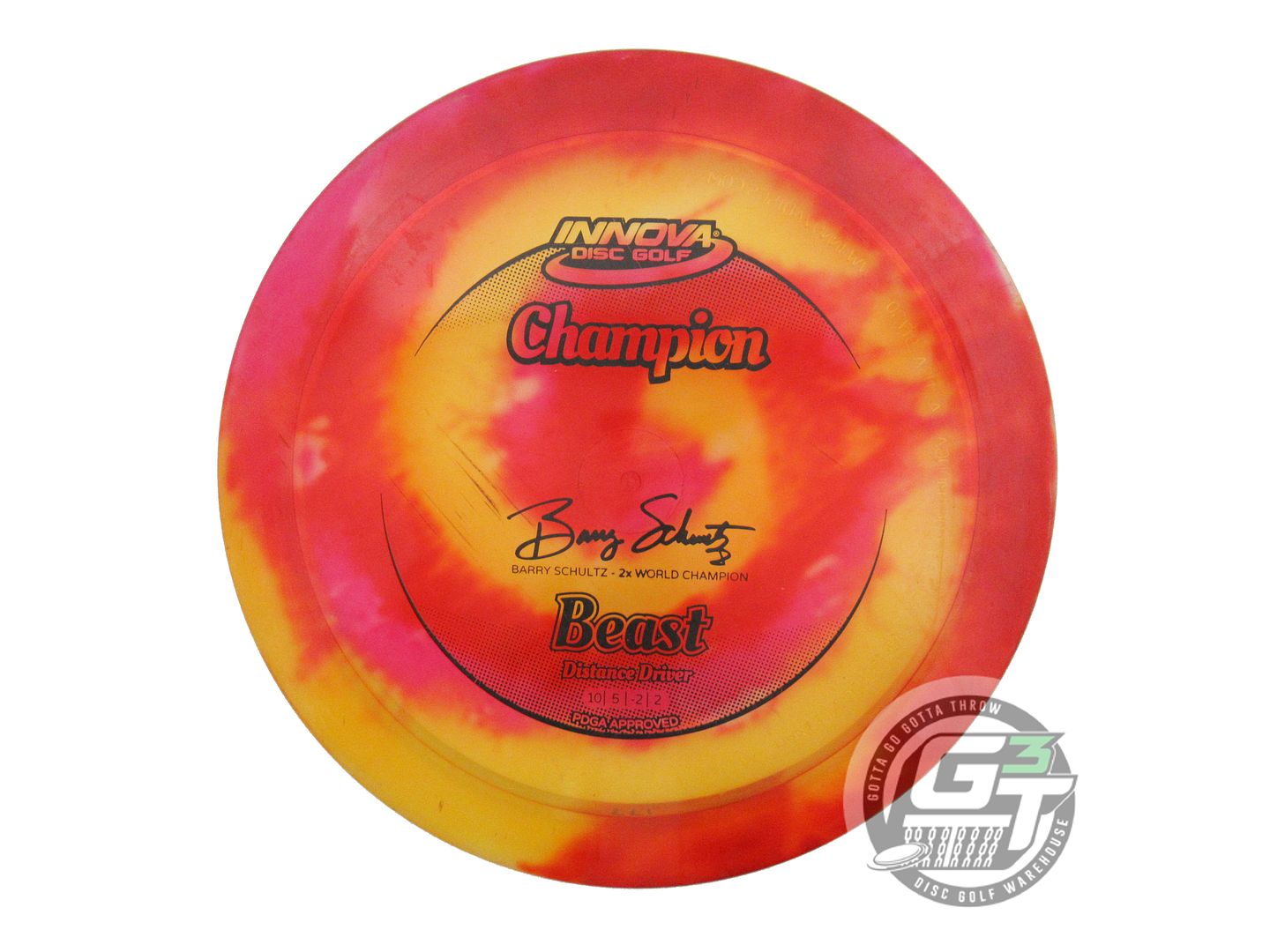USED Innova I-DYE Champion Beast 177g Spiral Burst Distance Driver Golf Disc
