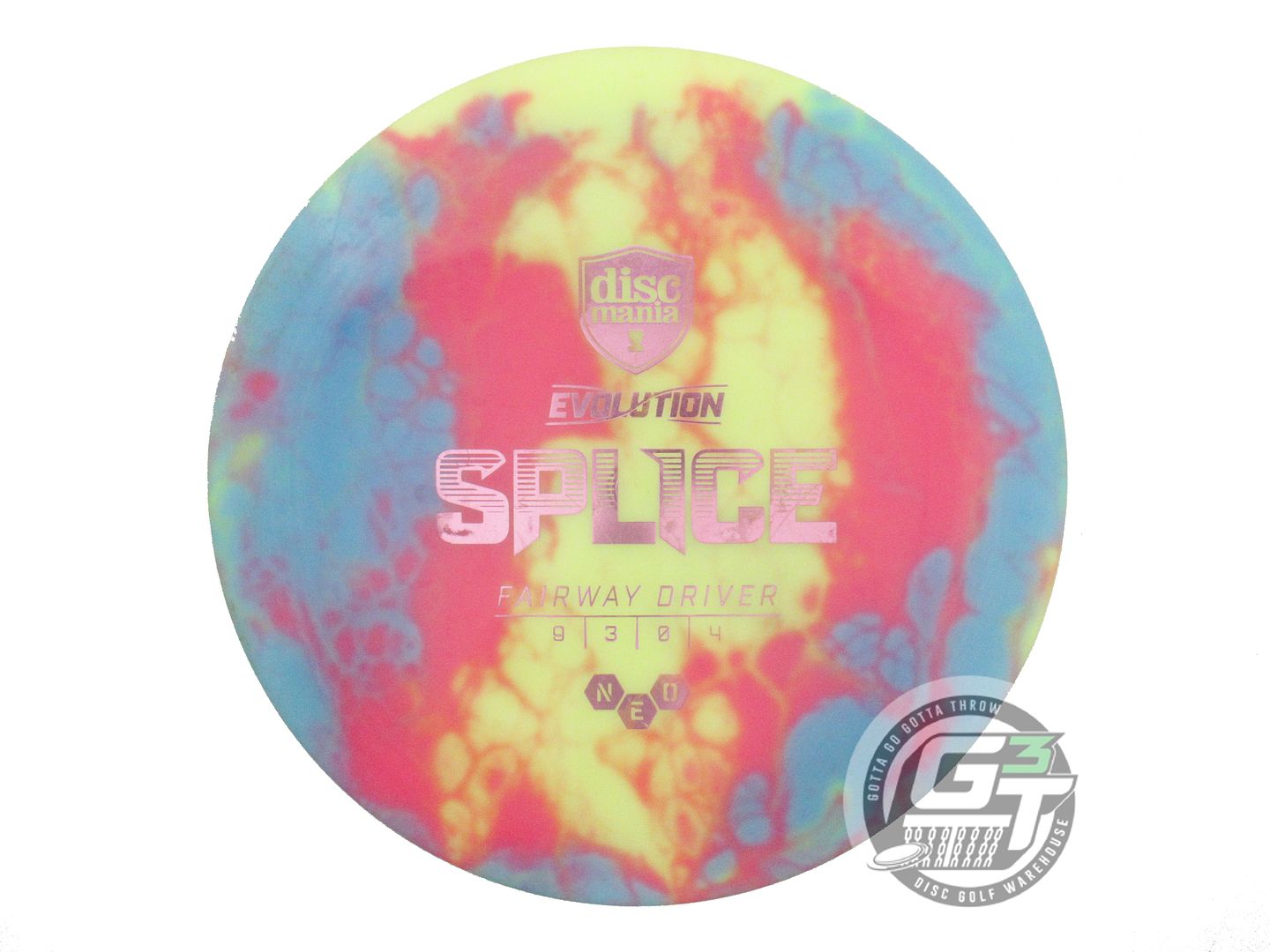 USED DiscMania Neo Splice 171g White HOME DYED Fairway Driver Golf Disc