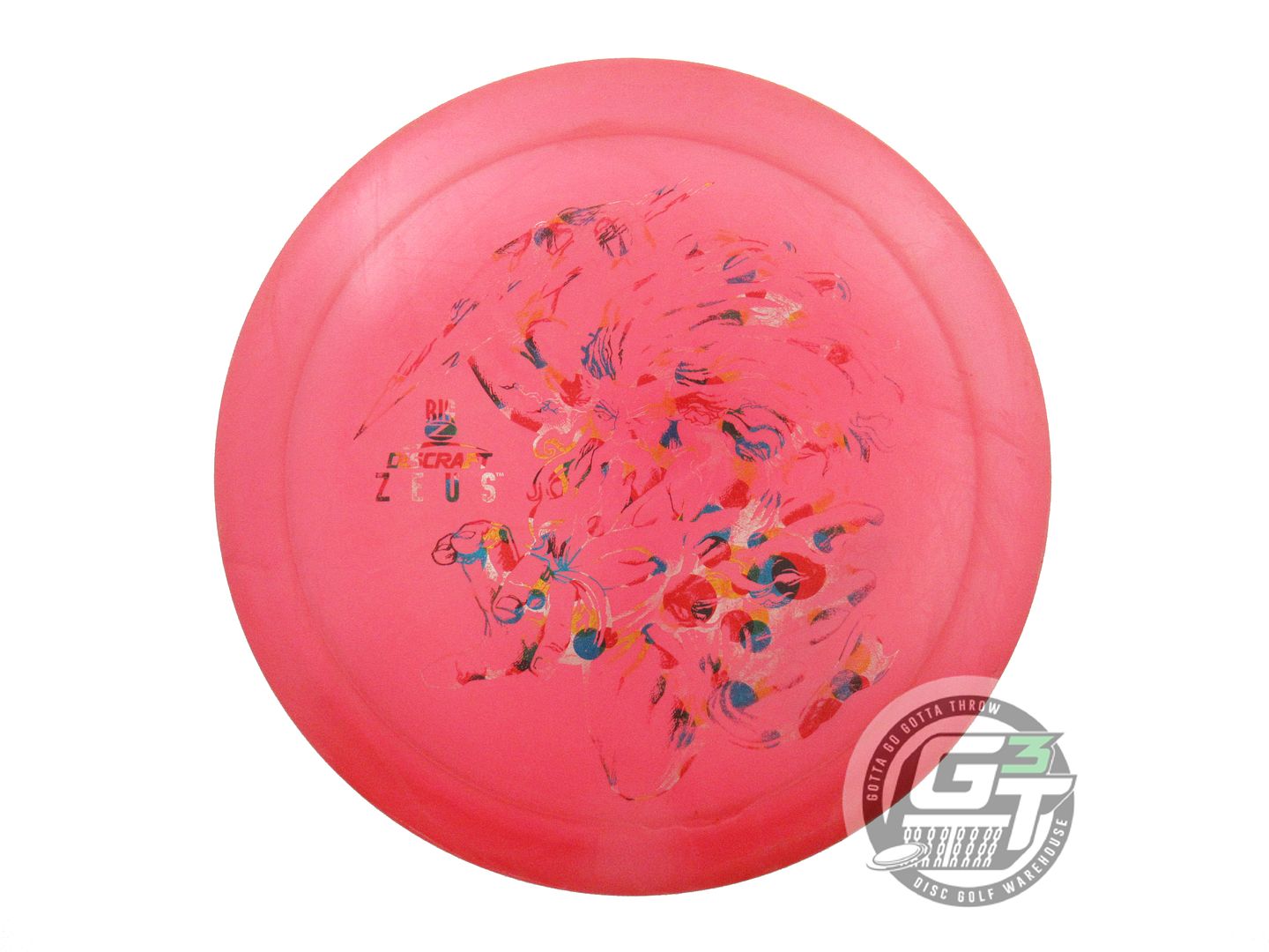 USED Discraft Big Z Zeus 174g Pink Wonder Bread Foil Distance Driver Golf Disc