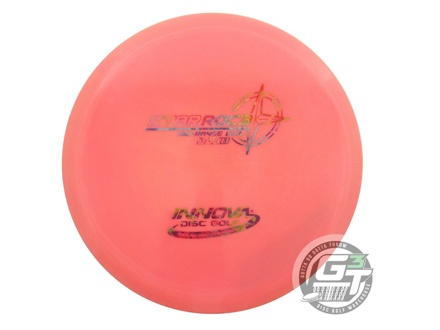 USED Innova Star Roc3 179g Salmon Fireworks Foil Midrange Golf Disc