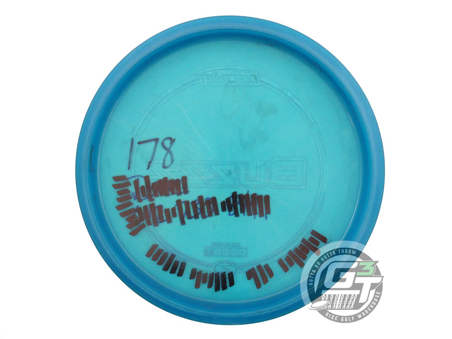 USED Discraft Z Buzzz 177g Blue Sunset Shatter Foil Midrange Golf Disc