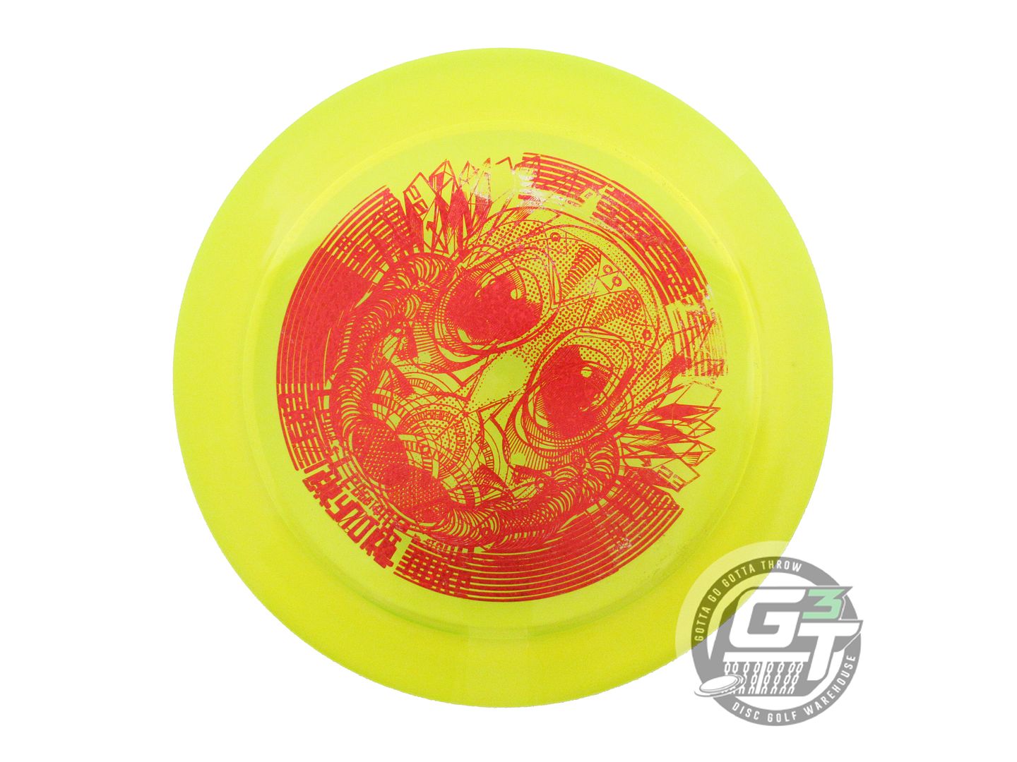 USED Discraft X-OUT [LEDGESTONE] CryZtal Nuke 175g Yellow Distance Driver Disc