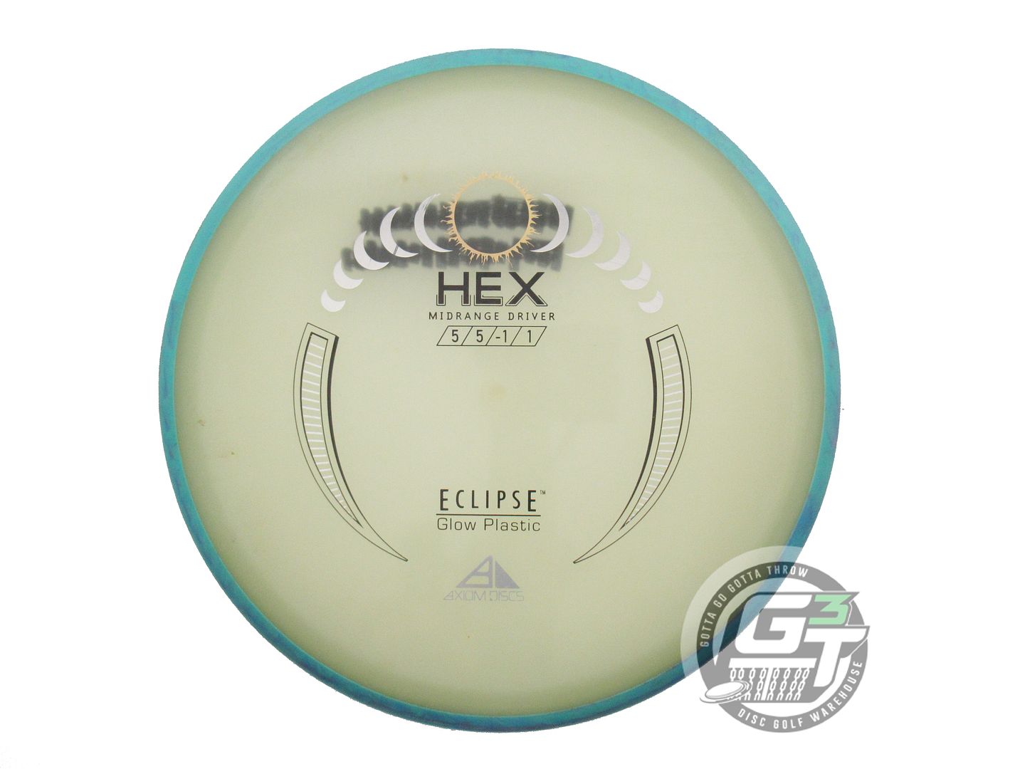 USED Axiom Discs Eclipse Proton Hex 177g Teal Rim Midrange Golf Disc