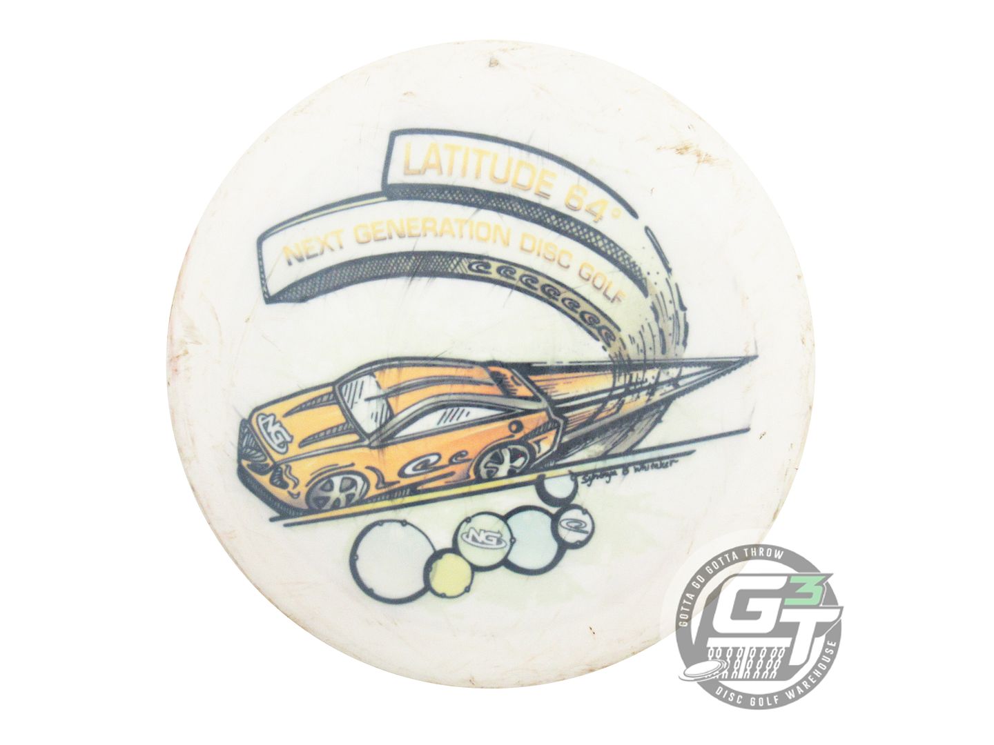 USED Latitude 64 Gold Gladiator 175g White NGDGT Distance Driver Golf Disc