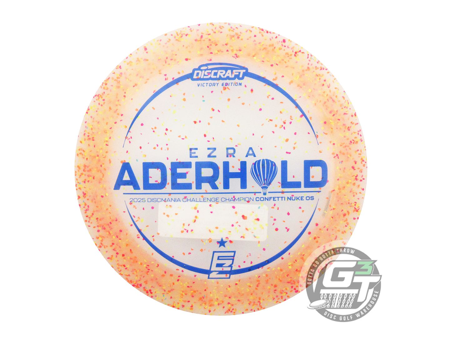 Discraft Limited Edition Victory Edition 2025 Discmania Challenge Champion Ezra Aderhold Confetti Elite Z Nuke OS Distance Driver Golf Disc (Individually Listed)