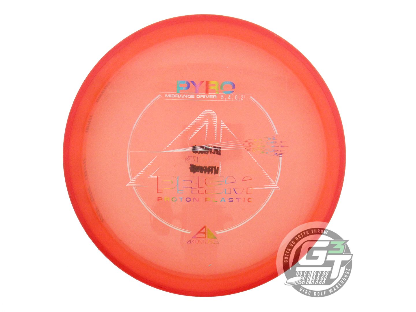 USED Axiom Discs Prism Proton Pyro 177g Orange Red Rim Midrange Golf Disc