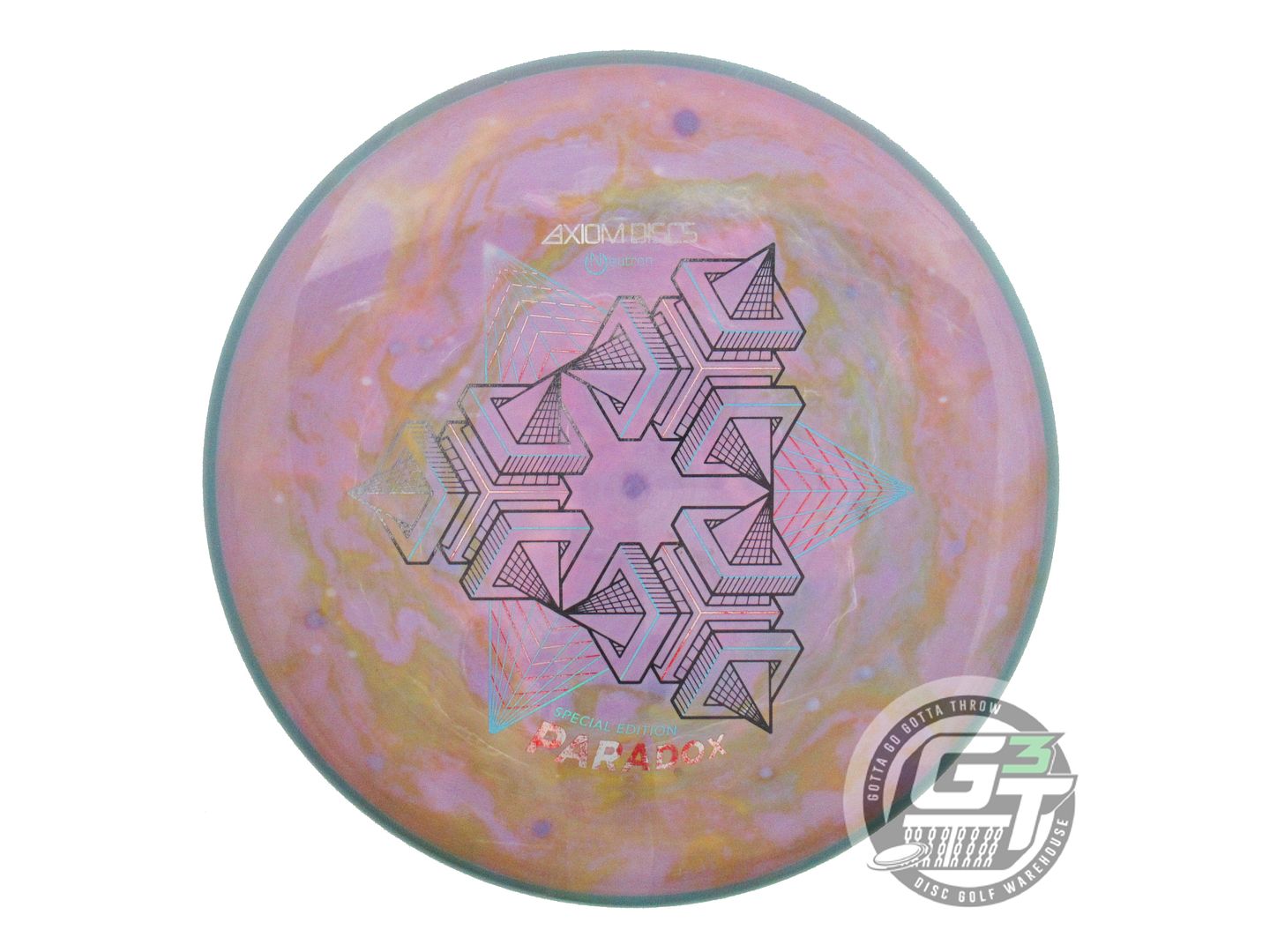 USED Axiom Discs [SE] Neutron Paradox 177g White HOME DYED Midrange Golf Disc