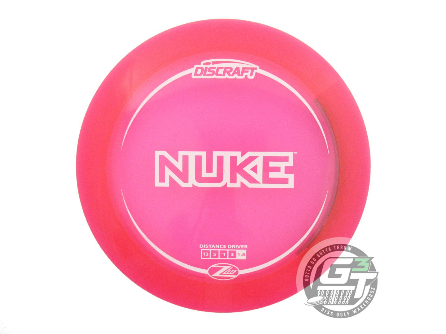 USED Discraft Z Nuke 167g Pink White Stamp Distance Driver Golf Disc
