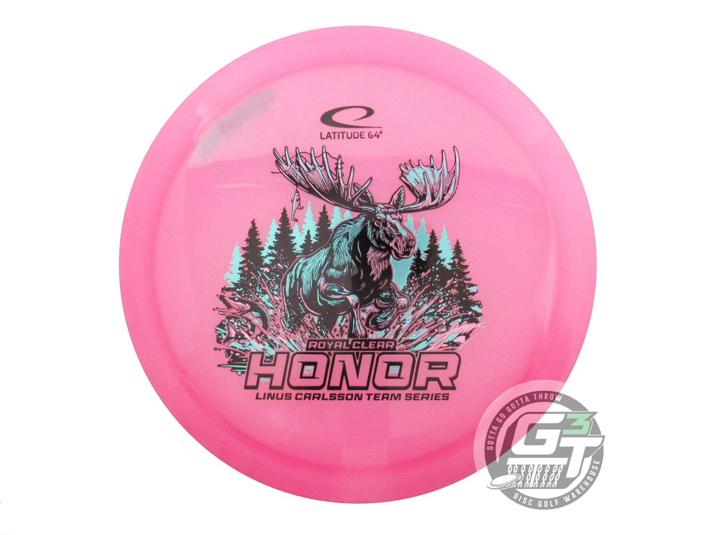 USED Latitude 64 [CARLSSON] Royal Clear Honor 176g Pink Fairway Driver Golf Disc