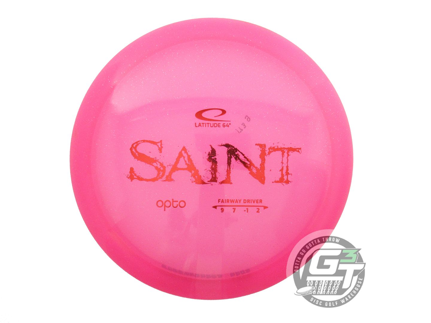 USED Latitude 64 Opto Saint 173g Pink Red Foil Fairway Driver Golf Disc