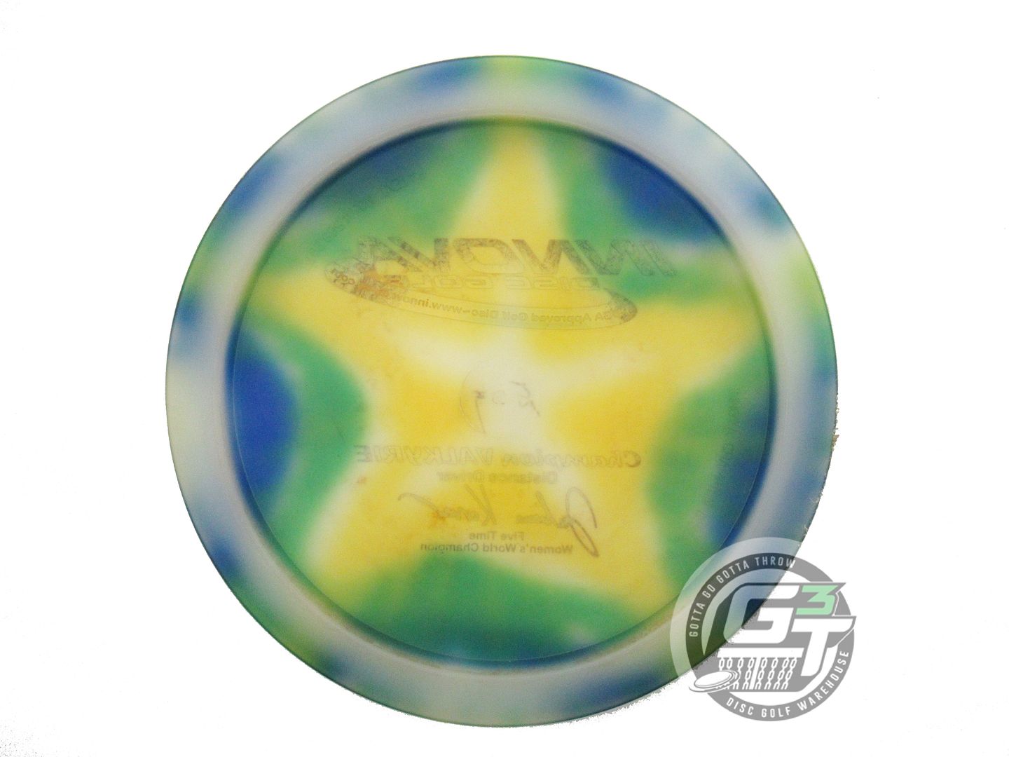 USED Innova [KORVER 5X] I-DYE Champion Valkyrie 175g Star Burst Driver Golf Disc
