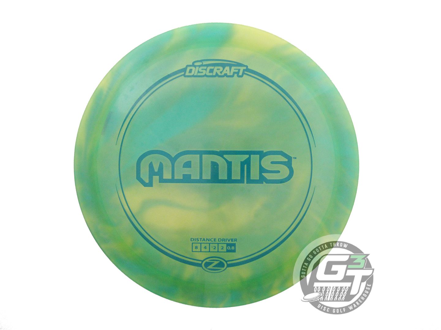USED Discraft Z Mantis 176g Lime HOME DYED Fairway Driver Golf Disc