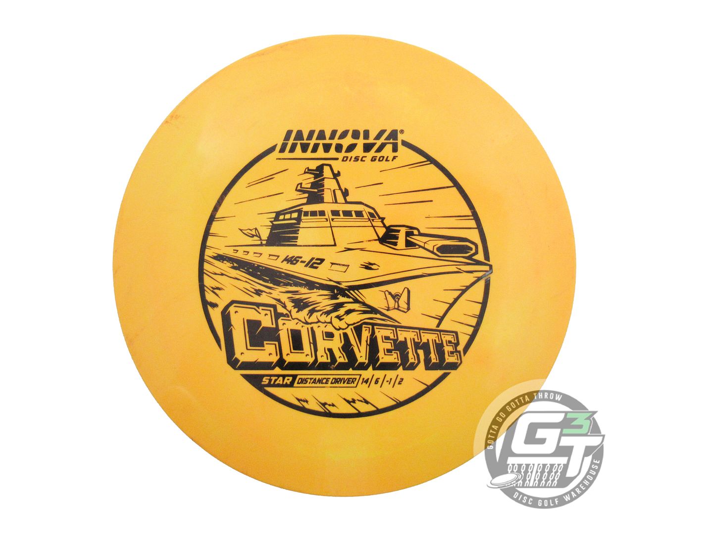 USED Innova Star Corvette 170g Marigold Black Stamp Distance Driver Golf Disc