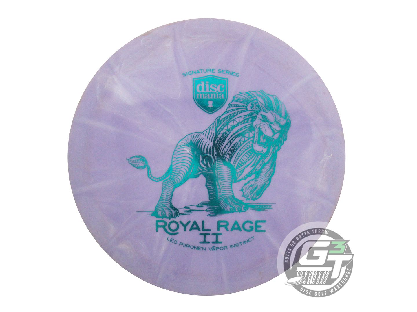 USED DiscMania ROYAL RAGE 2 Lux Vapor Instinct 173g Lilac Teal Foil Driver Disc