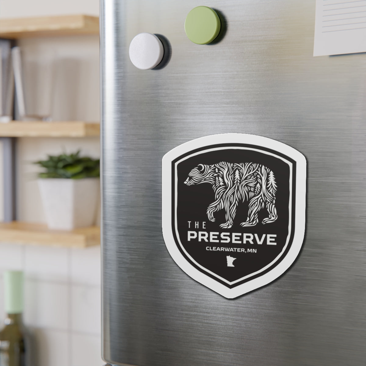 The Preserve Fundraiser Shield Die-Cut Magnets