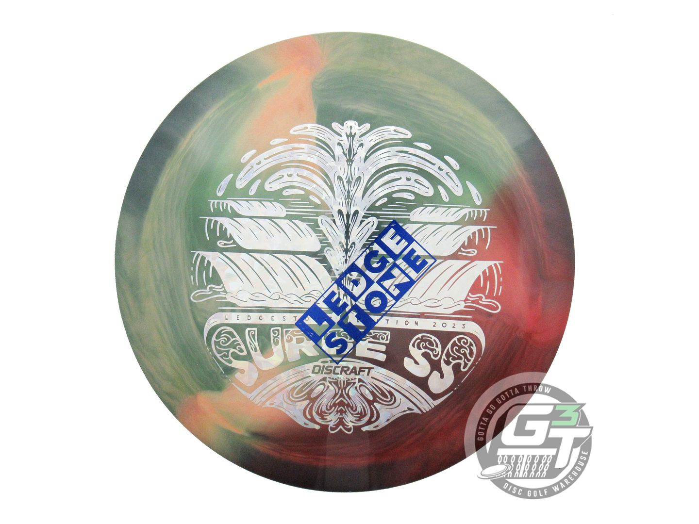 USED Discraft [LEDGESTONE] Swirly ESP Surge SS 173g Green HOME DYED Driver Disc