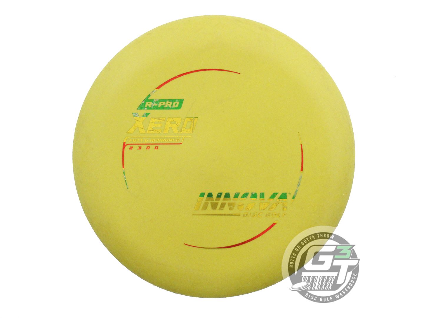 USED Innova R-Pro Xero 169g Yellow Rasta Foil Putter Golf Disc