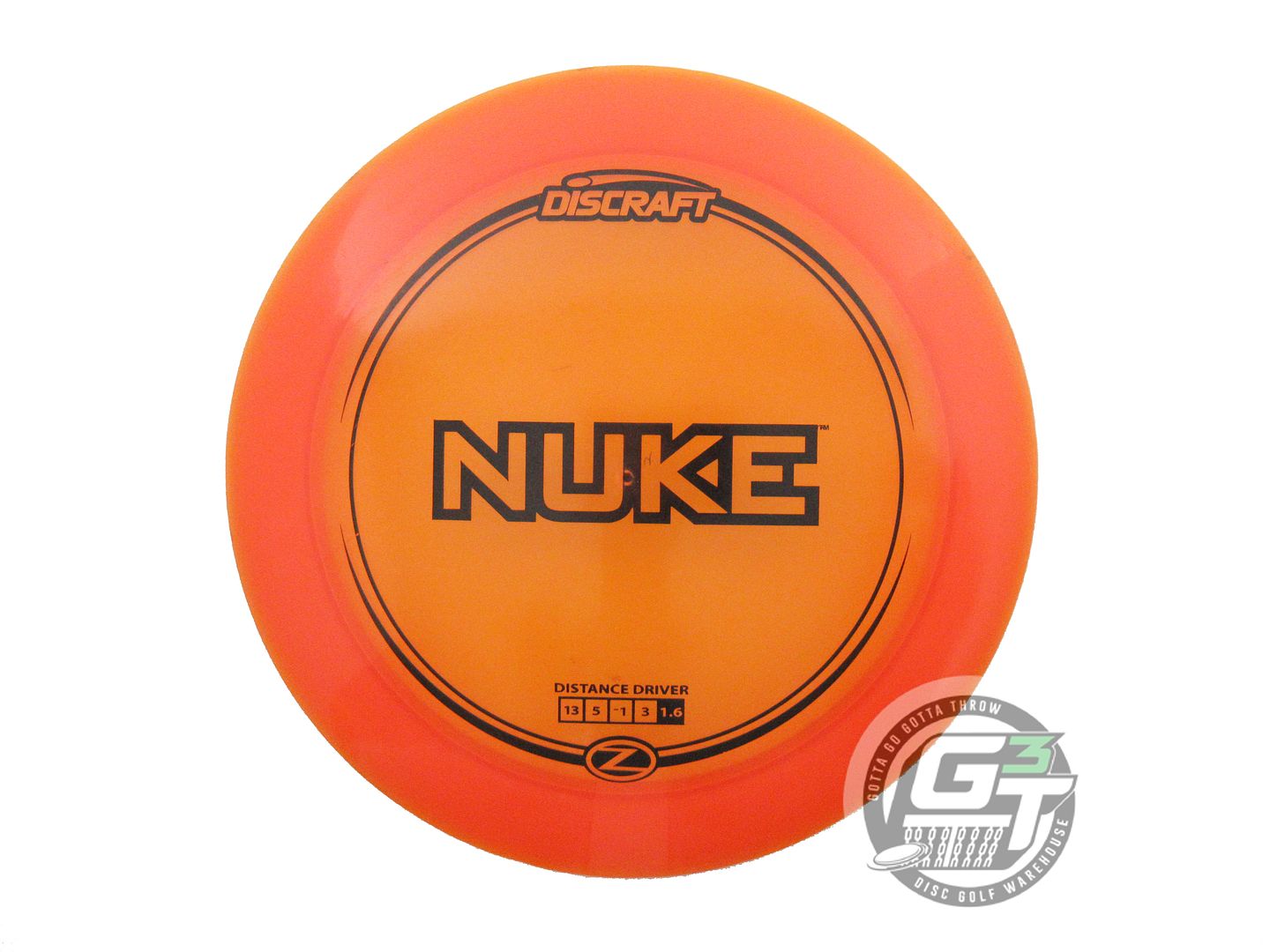 USED Discraft Z Nuke 174g Orange Black Stamp Distance Driver Golf Disc
