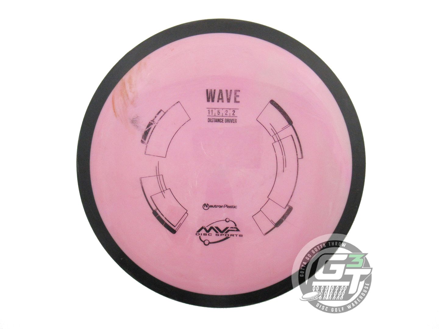 USED MVP Disc Sports Classic Neutron Wave 175g Pink Distance Driver Golf Disc