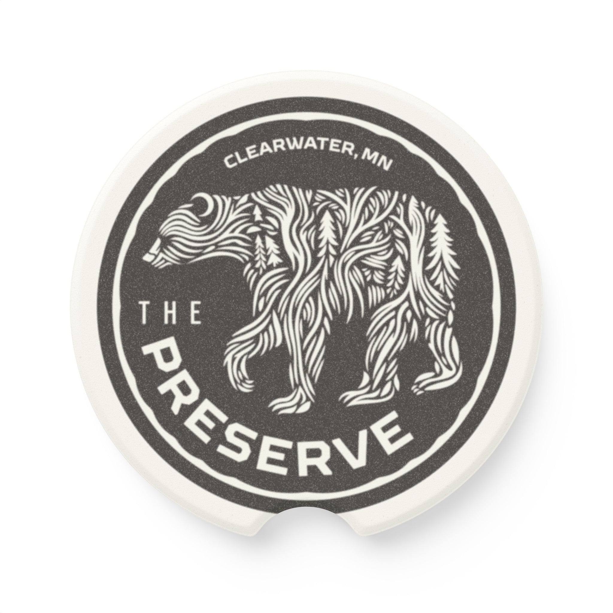 The Preserve Fundraiser Bear Soapstone Car Coaster