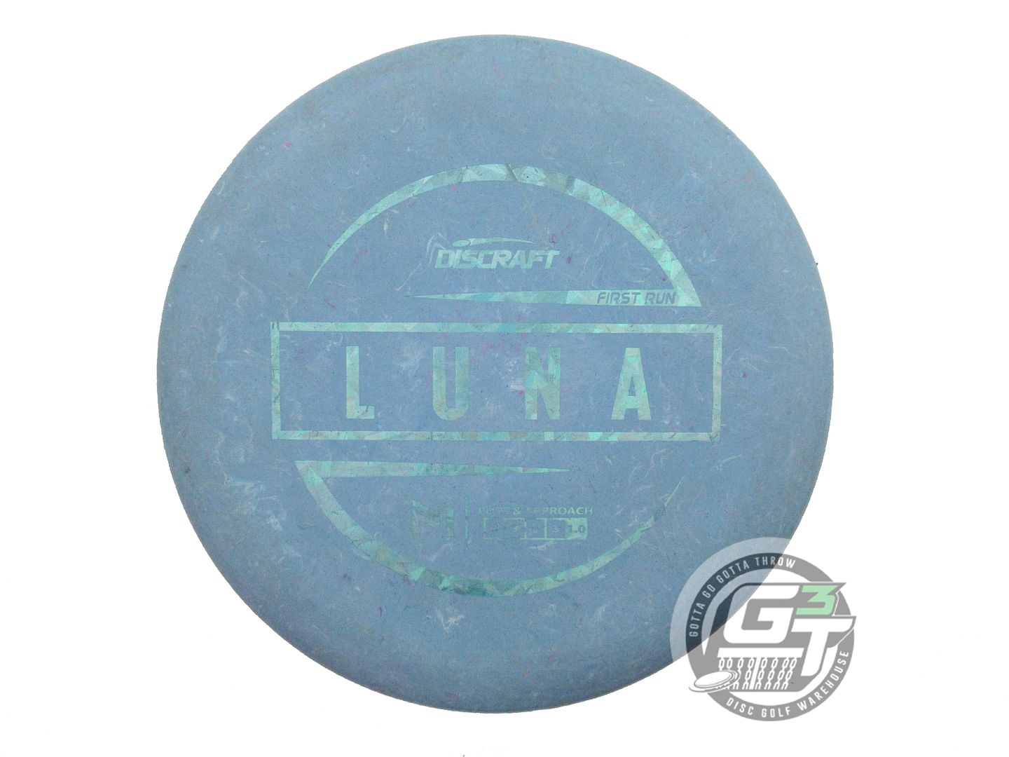 USED Discraft FIRST RUN Jawbreaker Luna 173g Blue Teal Shatter Foil Putter Disc