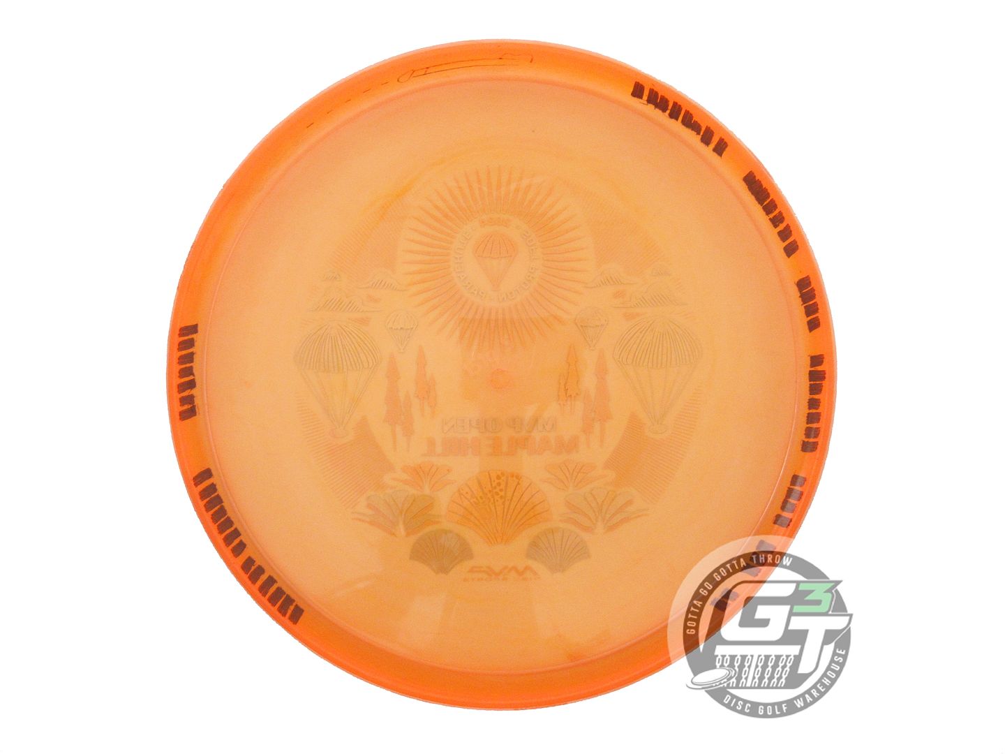 USED Streamline Discs [MVP OPEN] Proton Soft Parachute 151g Orange Putter Disc